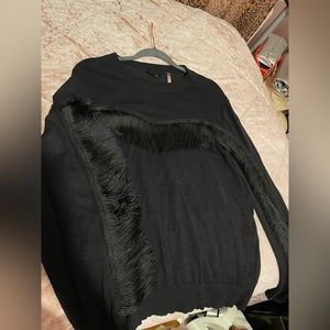 Womens Fringe Sweater